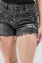 Light Grey Splash Shorts
