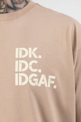 "IDC IDK IDGAF" Heavy Tee