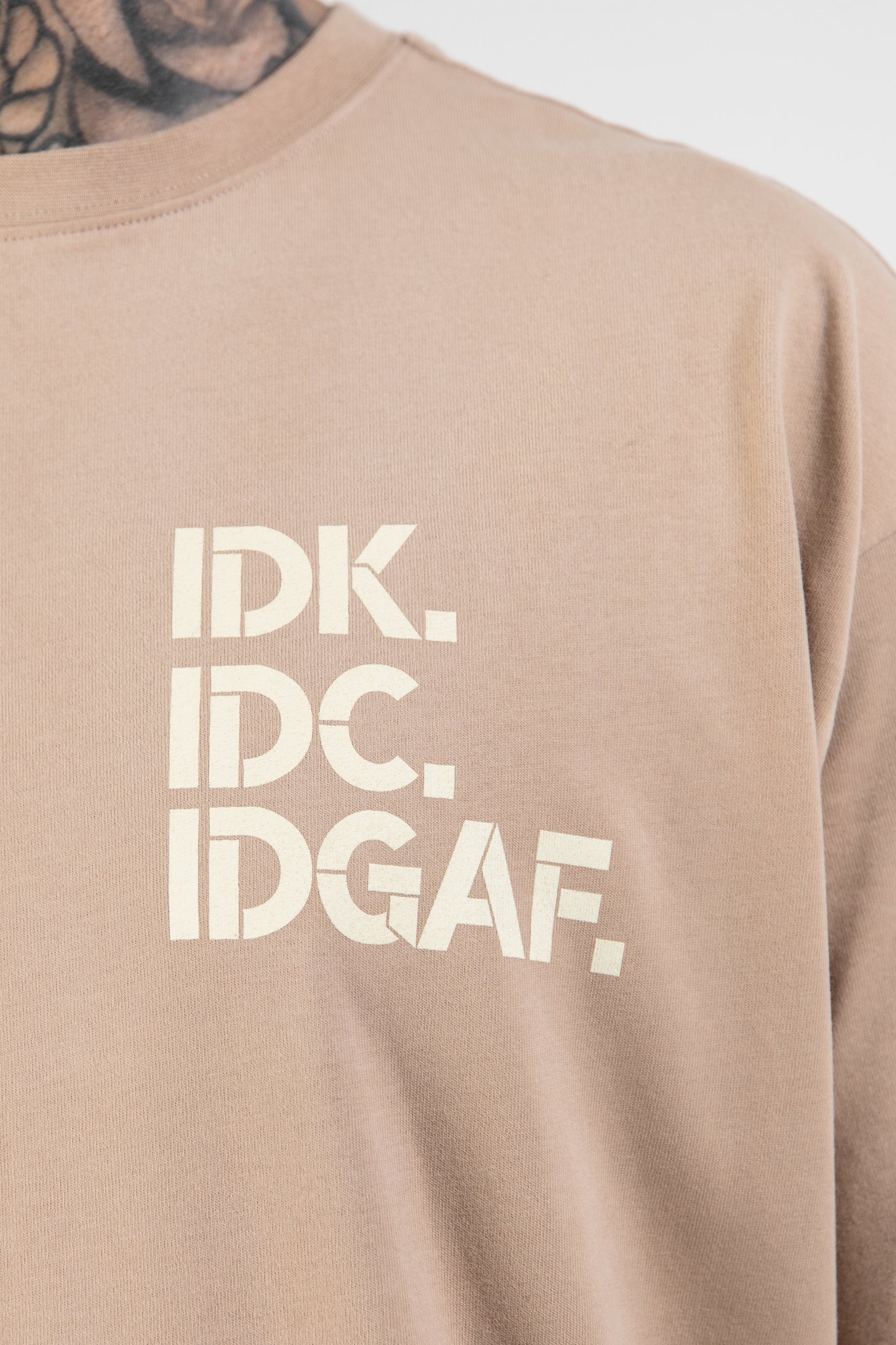 "IDC IDK IDGAF" Heavy Tee