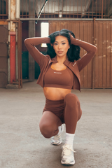 Women's Active Yoga Set - Brown