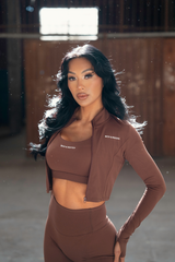 Women's Active Yoga Set - Brown