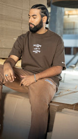 Sun Fade Terry Sweatpants  – Black and Brown