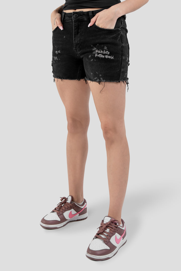Light Grey Splash Shorts