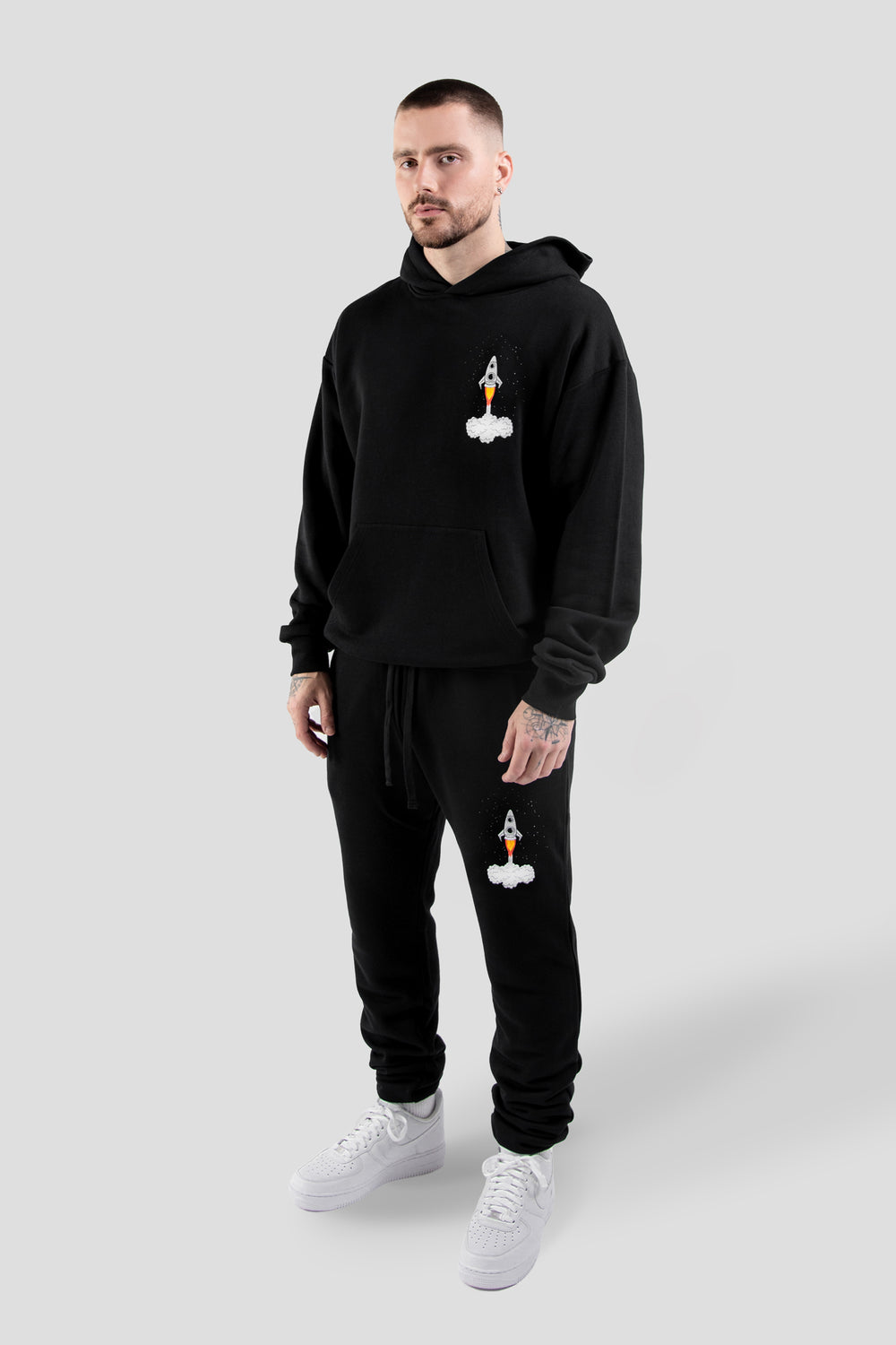 Rich & Rotten "Blast Off" Terry Set - Black