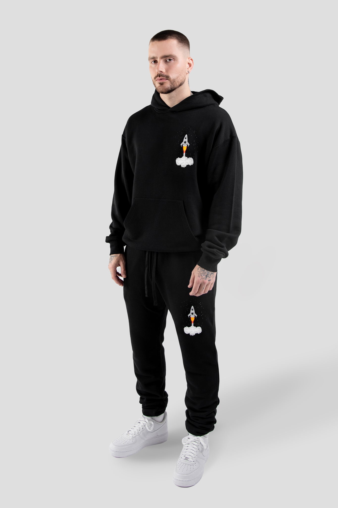 Rich & Rotten "Blast Off" Terry Set - Black