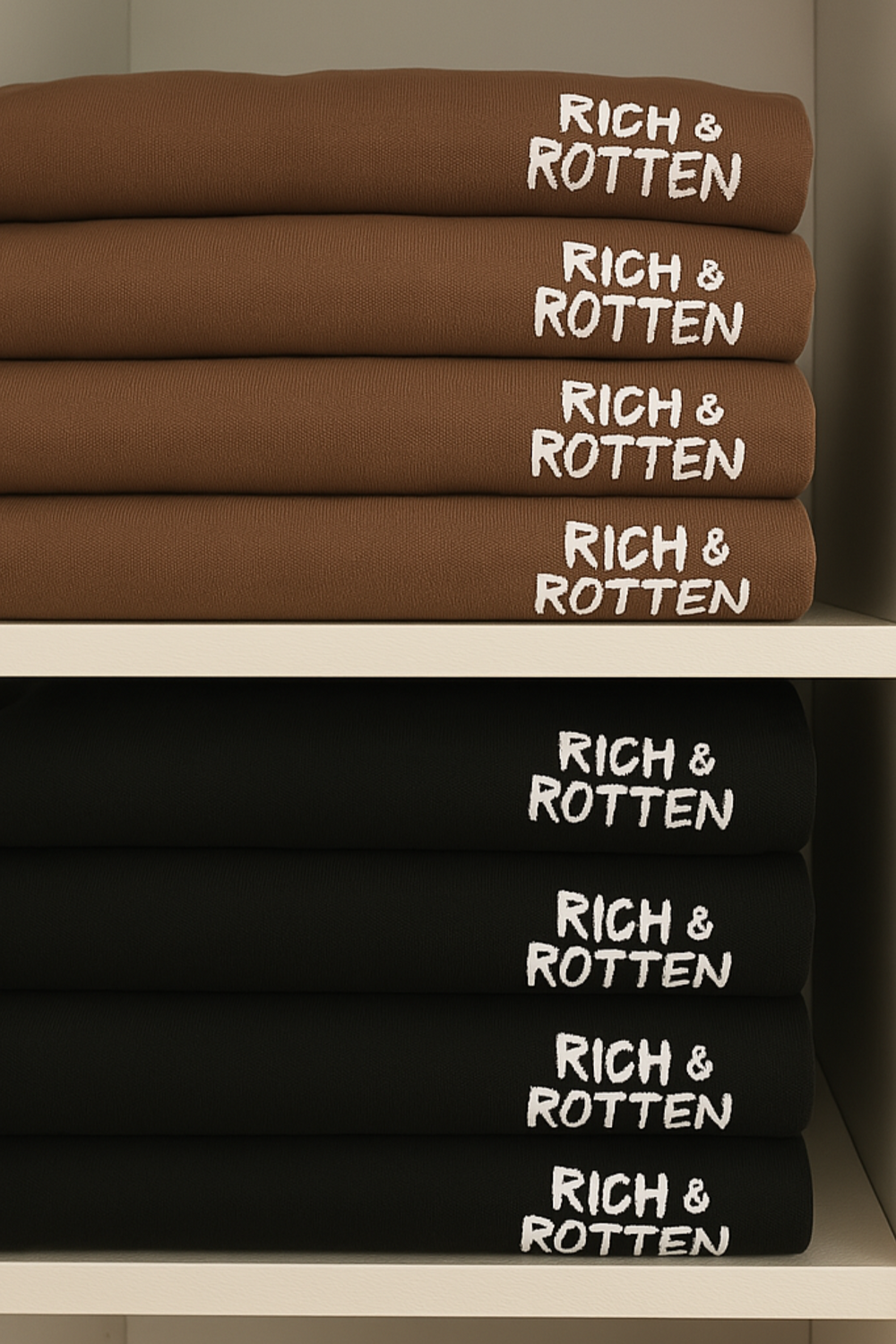 Sun Fade Terry Sweatpants  – Black and Brown