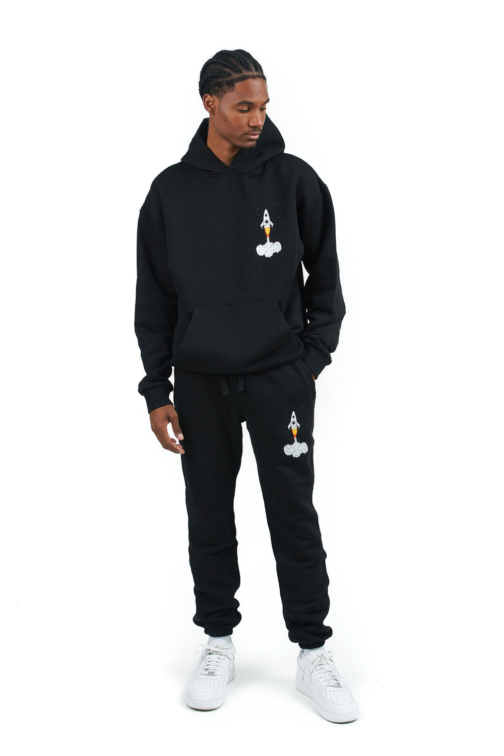 Rich & Rotten "Blast Off" Terry Set - Black