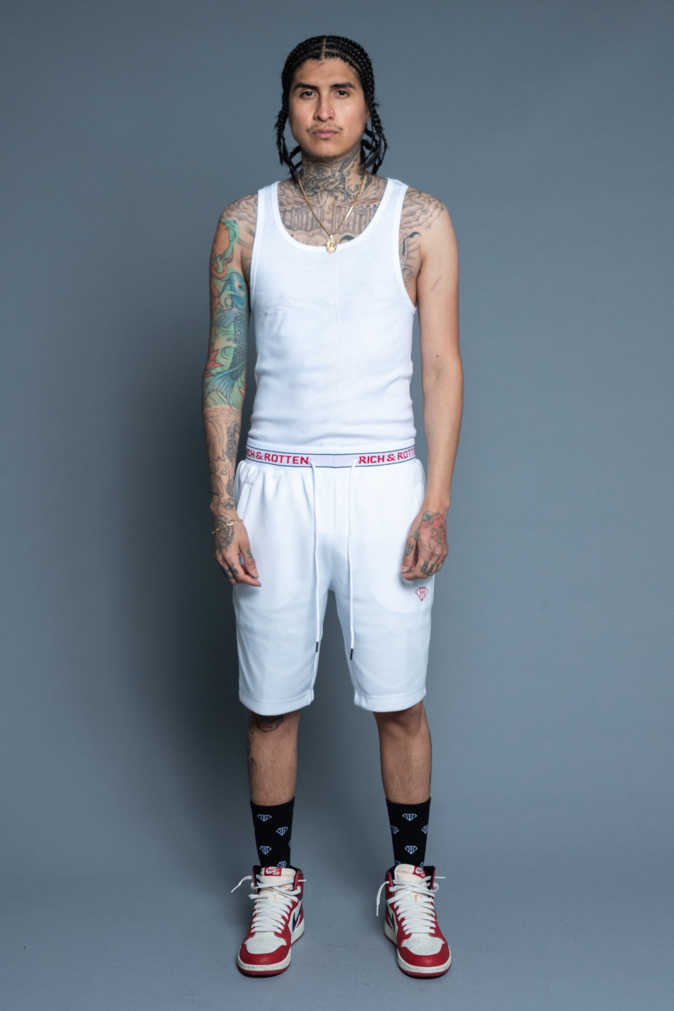 "White" Trac Shorts